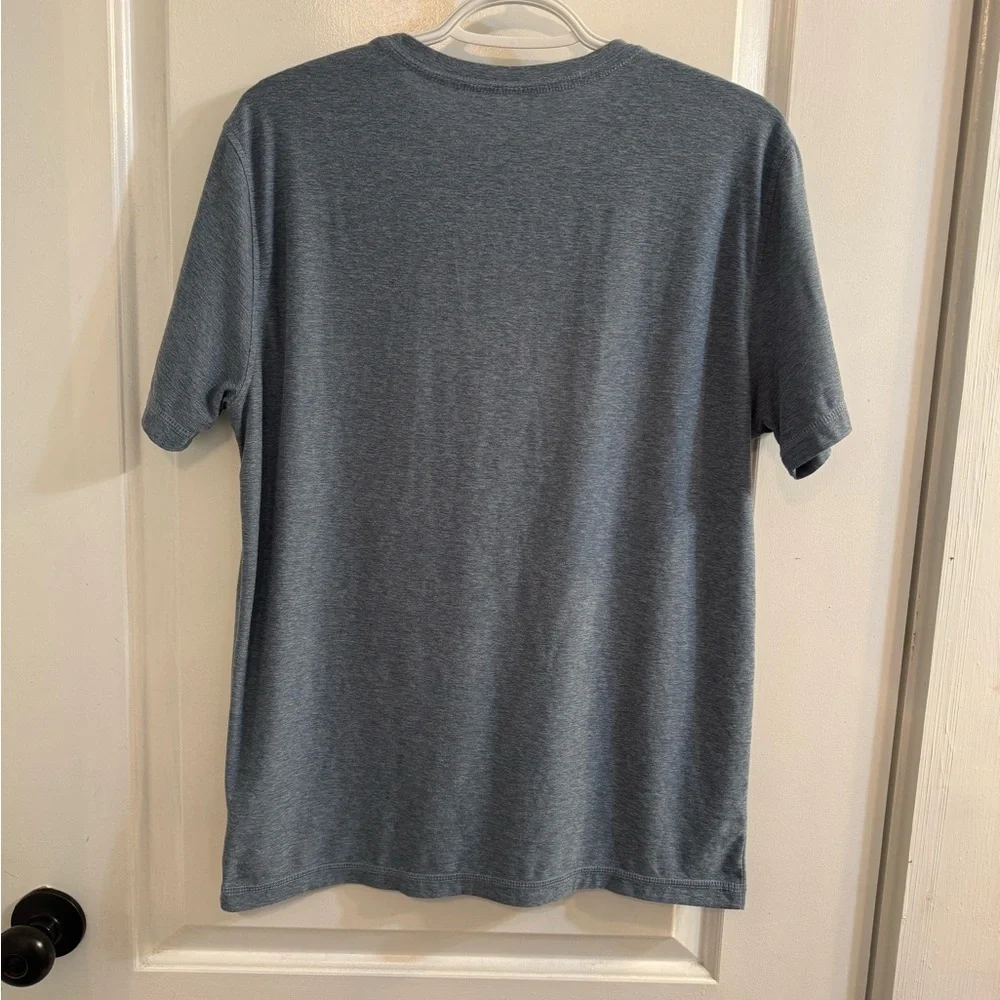 Vuori Strato Tech Tee Short Sleeve Blue Grey Heather Medium